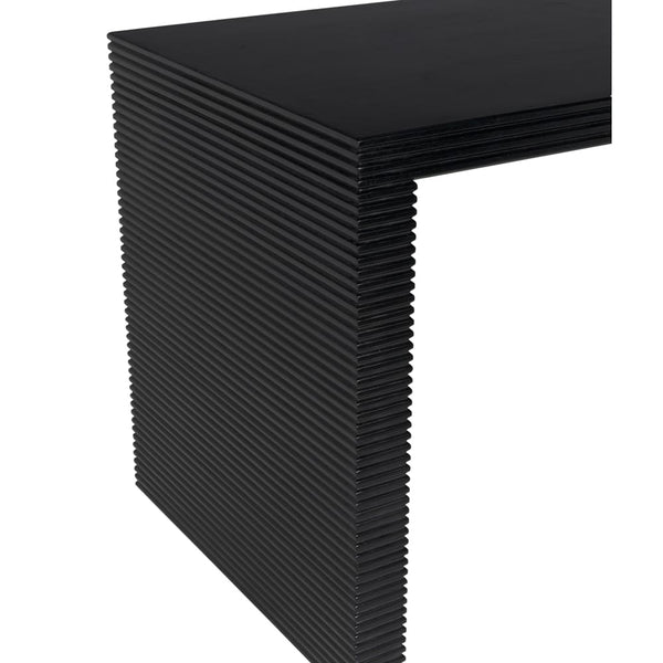 Manhattan Desk, Hand Rubbed Black by Noir-Blue Hand Home