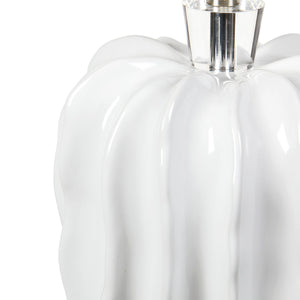 Malibu Table Lamp Without Shade, Alpine Gleam Finish