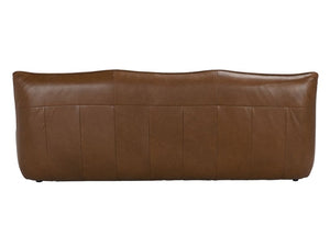 Mcclain 3 Seater, Roche Tan Leather-Blue Hand Home
