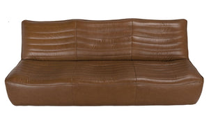 Mcclain 3 Seater, Roche Tan Leather-Blue Hand Home