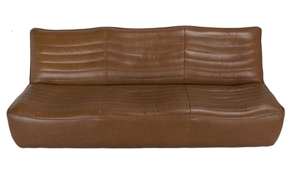 Mcclain 3 Seater, Roche Tan Leather-Blue Hand Home