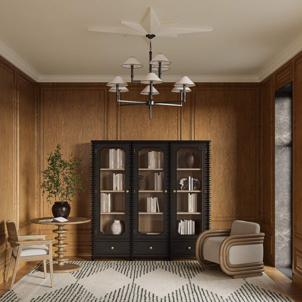 Milano Bistro Table In Fruitwood-Blue Hand Home
