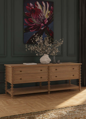 Milano Sideboard w/ 4 Drawers-Blue Hand Home