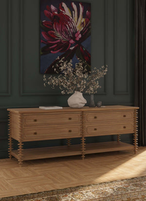 Milano Sideboard w/ 4 Drawers-Blue Hand Home