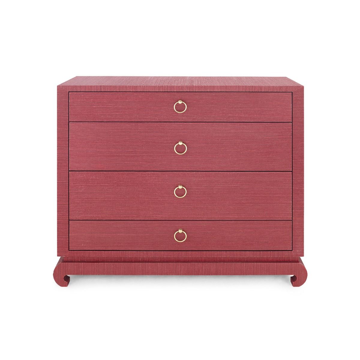 Ming Large 4-Drawer / Red-Villa & House-Blue Hand Home