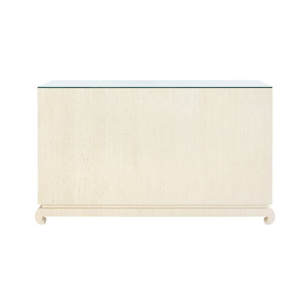 Ming Extra Large 8-Drawer Dresser with Glass Top