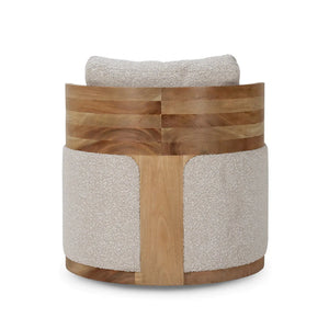 Momo Swivel Chair w/ Wood-Blue Hand Home