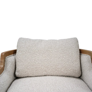 Momo Swivel Chair w/ Wood-Blue Hand Home