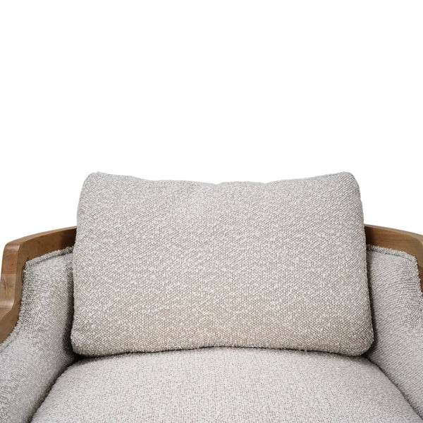 Momo Swivel Chair w/ Wood-Blue Hand Home