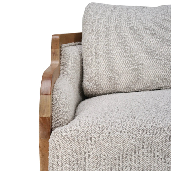 Momo Swivel Chair w/ Wood-Blue Hand Home