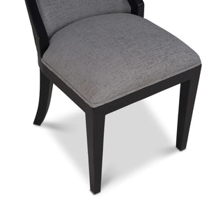 Monarch Rattan Back Dining Chair-Blue Hand Home