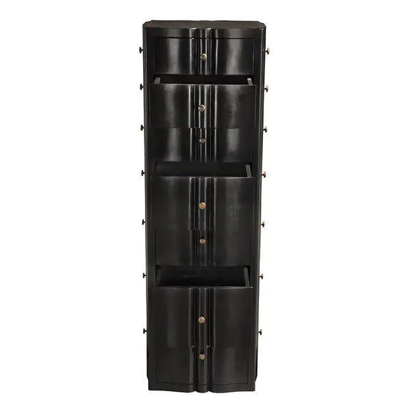Monolith Four Sided Tower Chest-Noir Furniture-Blue Hand Home