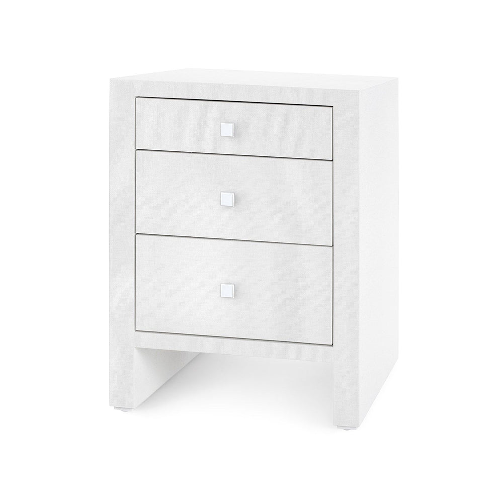 Morgan 3-Drawer Side Table / Chiffon White-Villa & House-Blue Hand Home