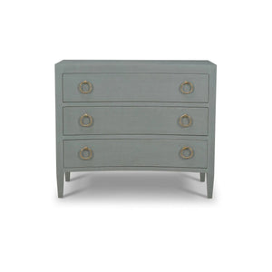 Mornington Linen Wrapped 3 Drawer Dresser-Blue Hand Home