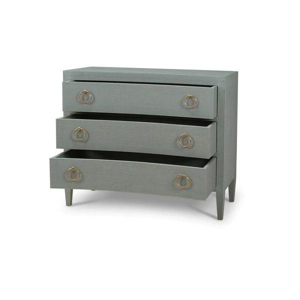 Mornington Linen Wrapped 3 Drawer Dresser-Blue Hand Home