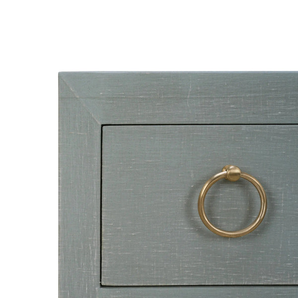Mornington Linen Wrapped 3 Drawer Dresser-Blue Hand Home