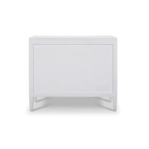 Mornington Linen Wrapped 3 Drawer Dresser in True White