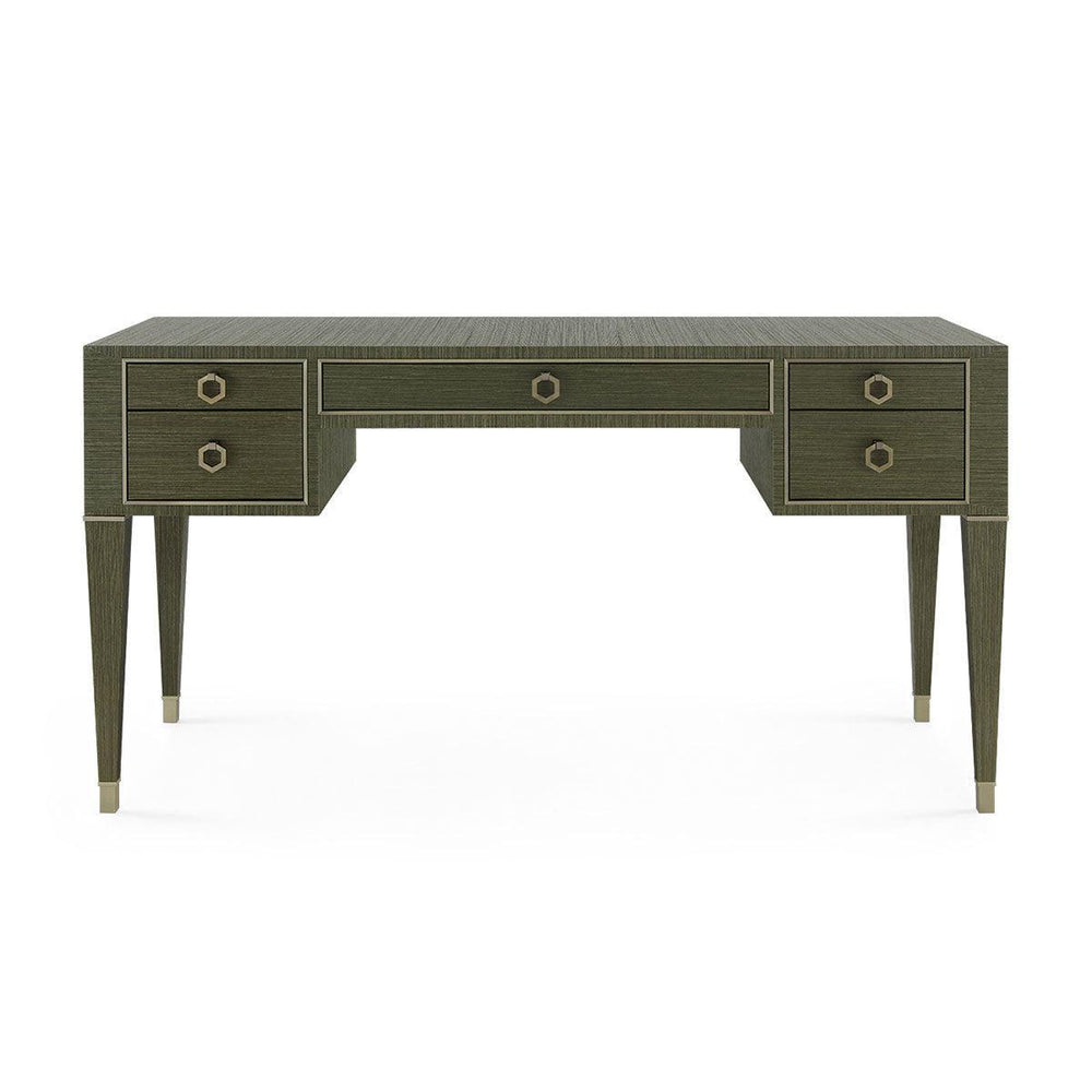 Morris Desk, Deep Olive-Blue Hand Home