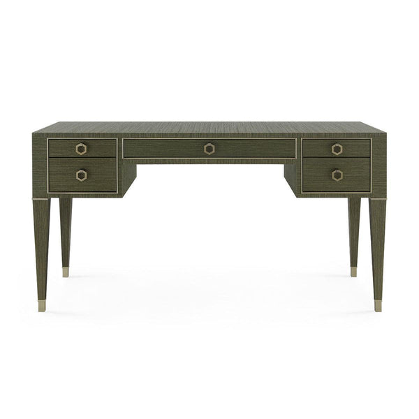 Morris Desk, Deep Olive-Blue Hand Home