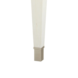 Morris Desk in Sand White with Lacquered Grasscloth Finish-Blue Hand Home