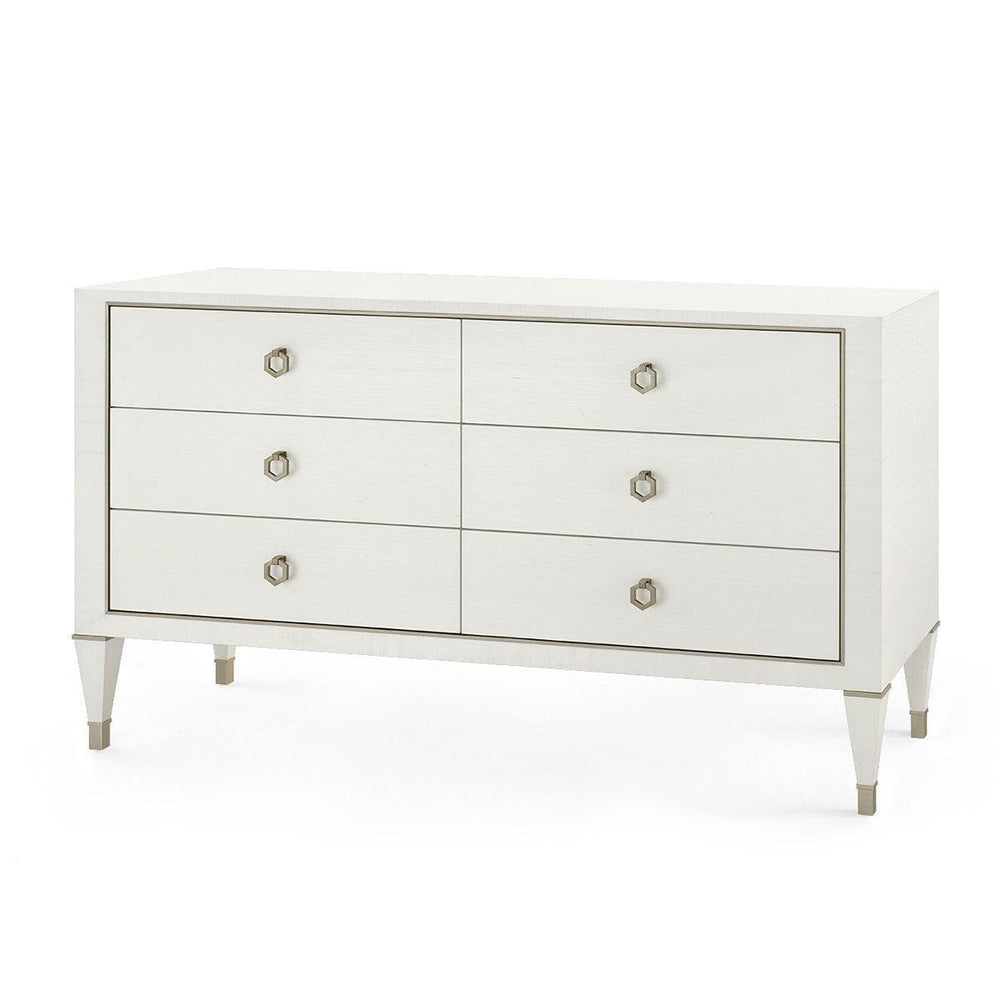 Morris Extra Large 6-Drawer, Sand White-Blue Hand Home