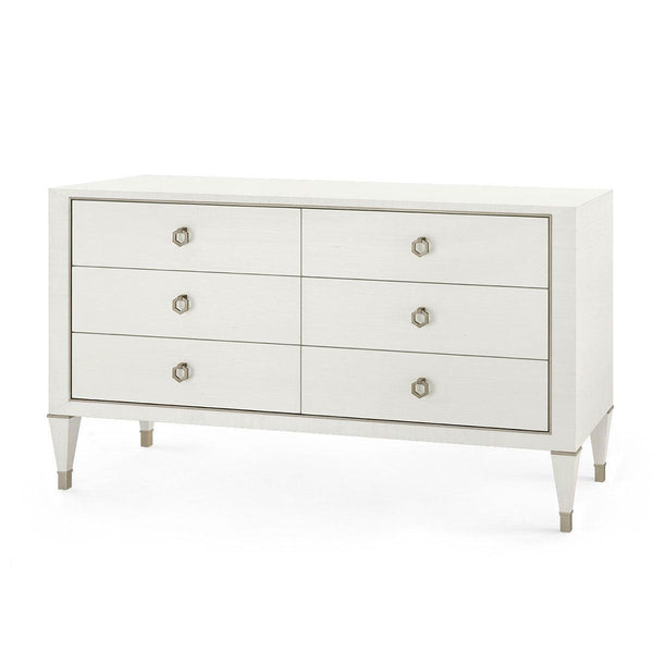 Morris Extra Large 6-Drawer, Sand White-Blue Hand Home
