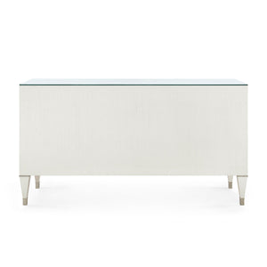 Morris Extra Large 6-Drawer with Glass Top, Sand White