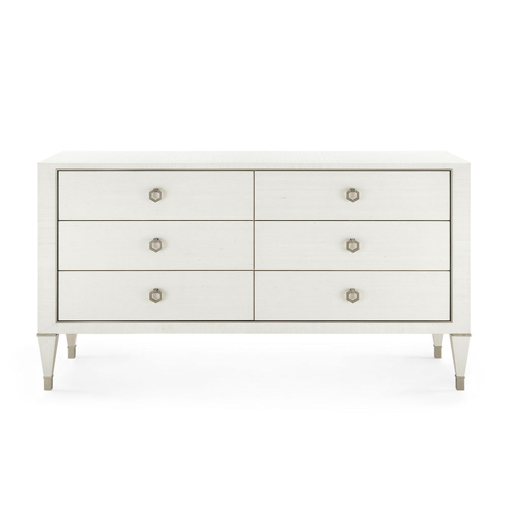 Morris Extra Large 6-Drawer, Sand White-Blue Hand Home
