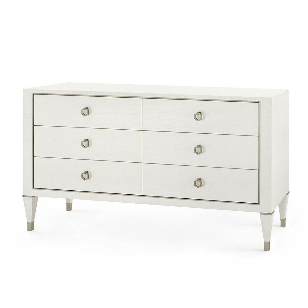 Morris Extra Large 6-Drawer, Sand White-Blue Hand Home