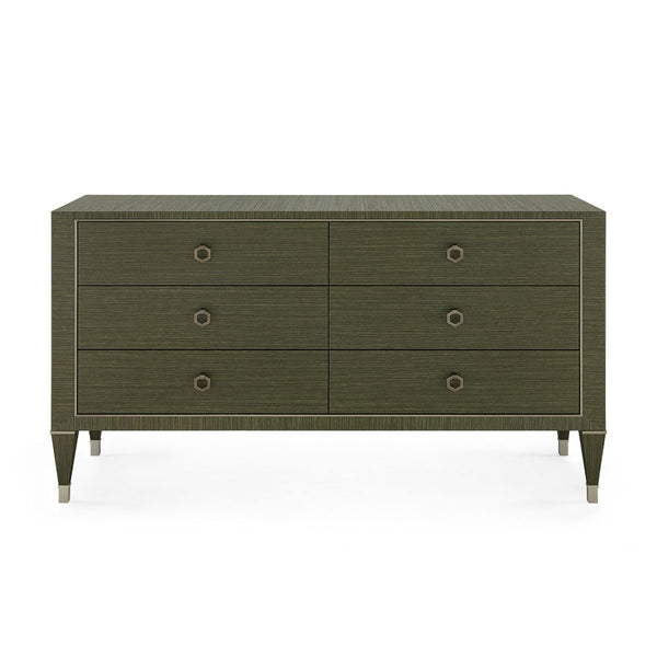 Morris Extra Large 6-Drawer Dresser, Deep Olive