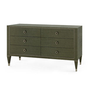 Morris Extra Large 6-Drawer Dresser, Deep Olive