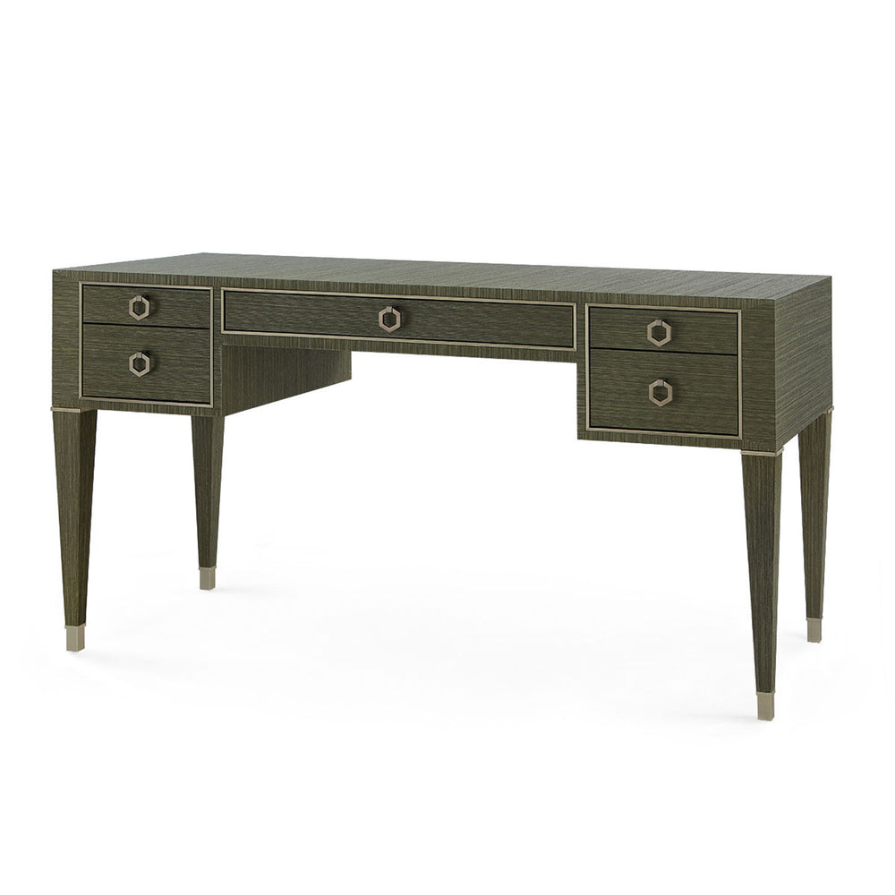 Morris Desk, Deep Olive-Blue Hand Home