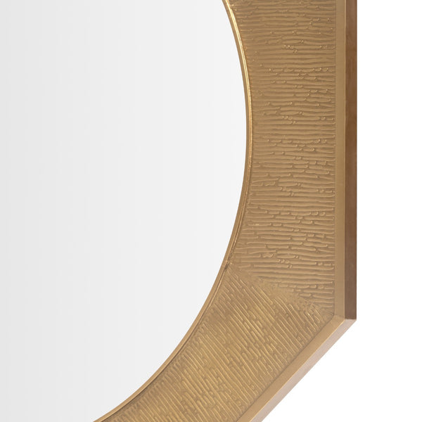 Martina Large Mirror, Antique Brass