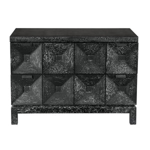 Musashi 2 Drawer, Large, Black Walnut-Noir Furniture-Blue Hand Home