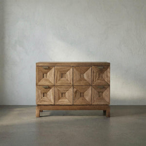 Musashi 2 Drawer, Large, Dark Walnut-Noir Furniture-Blue Hand Home