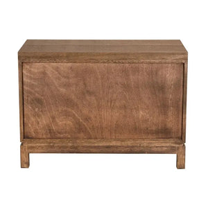 Musashi 2 Drawer, Large, Dark Walnut-Noir Furniture-Blue Hand Home