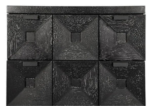 Musashi 2 Drawer, Small, Black Walnut-Noir Furniture-Blue Hand Home