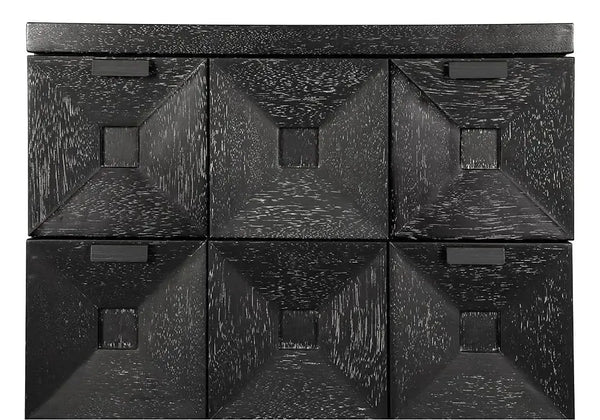 Musashi 2 Drawer, Small, Black Walnut-Noir Furniture-Blue Hand Home
