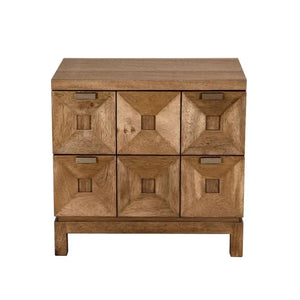 Musashi 2 Drawer, Small, Dark Walnut-Noir Furniture-Blue Hand Home