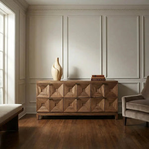 Musashi 6 Drawer, Dark Walnut - Noir Trading Inc.-Noir Furniture-Blue Hand Home