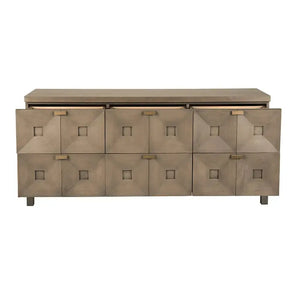 Musashi 6 Drawer, Greige Walnut-Noir Furniture-Blue Hand Home