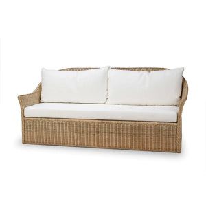 Nantucket Rattan Sofa-Blue Hand Home