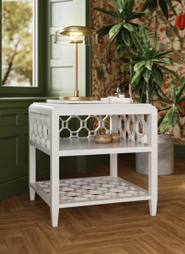 Claridge End Table-Blue Hand Home