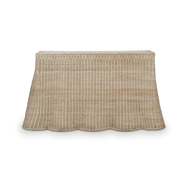 Bramble Newport Console Table In Rattan Natural-Bramble-Blue Hand Home