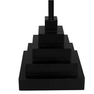Noir Nova Square Side Table-Blue Hand Home