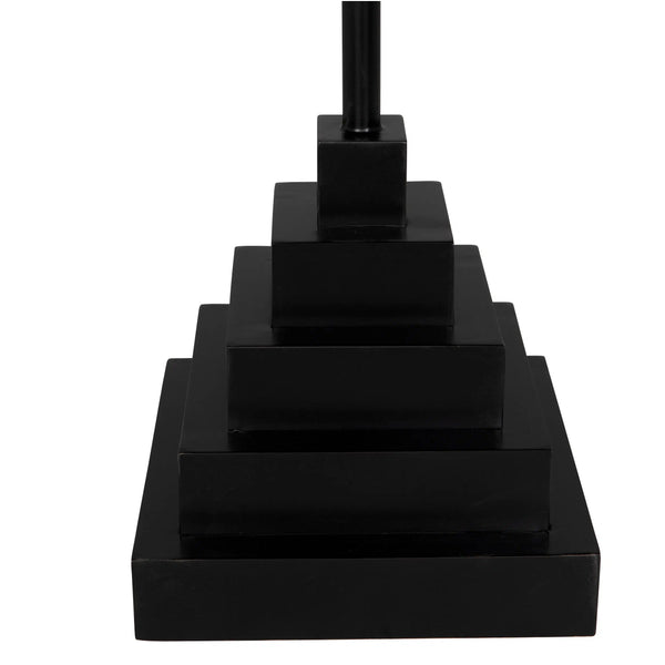 Noir Nova Square Side Table-Blue Hand Home