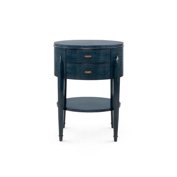 Natalie 2-Drawer End Table-Blue Hand Home