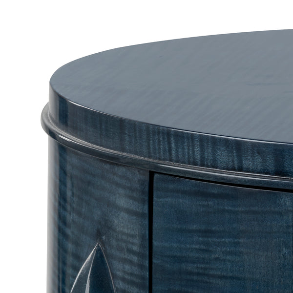 Natalie 2-Drawer End Table-Blue Hand Home