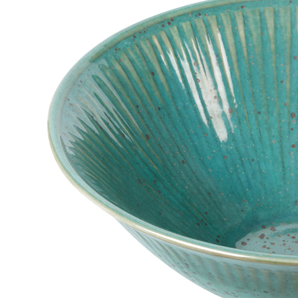 Nyle Large Bowl, Mottled Turquoise by Villa & House
