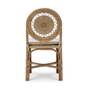 Oceana Rattan Dining Chair-Blue Hand Home